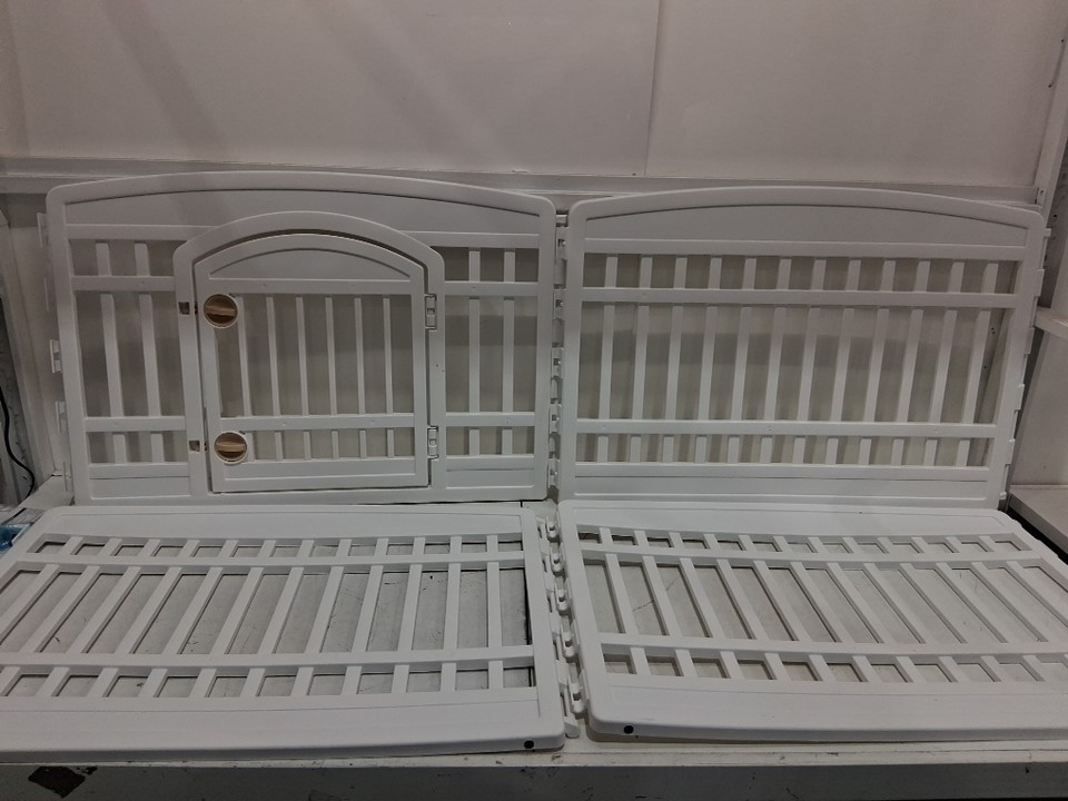 IRIS USA FOLDABLE 6-Panel Dog Playpen with Door - 24" - white (MODEL: CL-604E) image 3