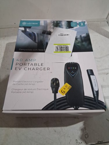 Lectron Level 2 240V, 40 Amp, NEMA 14-50 Plug, 16 ft Extension Cord - Portable Electric Car Charger for Tesla - Compatible with All Tesla Models 3/Y/S/X - BLACK (model: LECHG14-50-40ATSLBLKUS) image 2