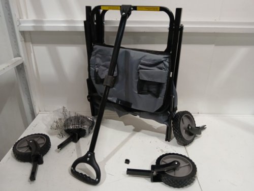 AMAZONBASICS GARDEN COLLECTION COLLAPSIBLE SOFT-SIDE UTILITY WAGON - 132LBS CAPACITY - BLACK image 4