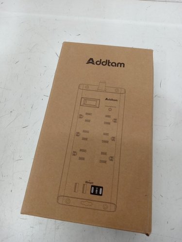 ADDTAM POWER STRIP SURGE PROTECTOR EXTENSION CORD WITH 6 OUTLETS AND 4 USB PORTS (2USB C) FLAT PLUG - 10FT - WHITE - (MODEL:AD5006C2L) image 2
