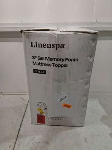 LINENSPA THICK GEL INFUSED MEMORY FOAM MATTRESS TOPPER - 3" QUEEN - BLUE (MODEL: LS30QQ30GT) image 2