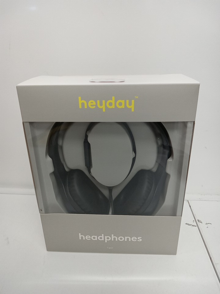 HEYDAY wired headphones with Microphone & remote - 3.5mm aux - black (model: 080 08 8648) image 2
