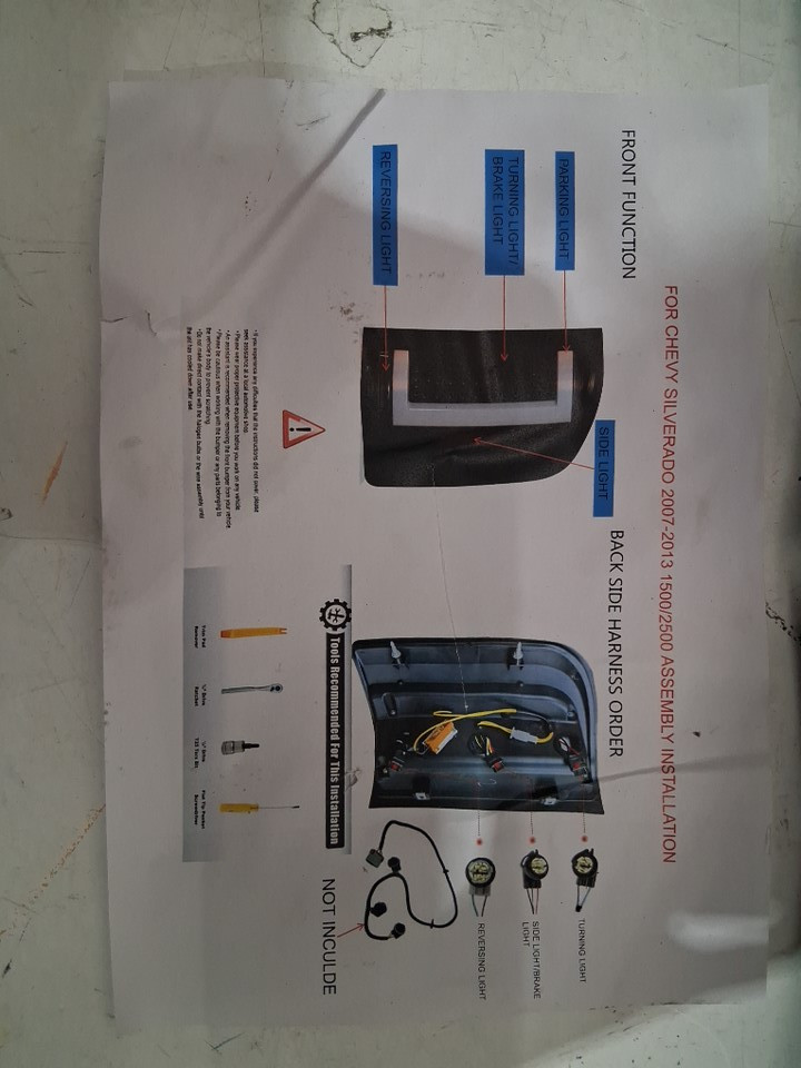 2Pc LED Tail Lights IP67 Waterproof FOR VARIOUS MODELS   - (MODEL: TL-CSIL07-LED-3D-BK-cl) image 7