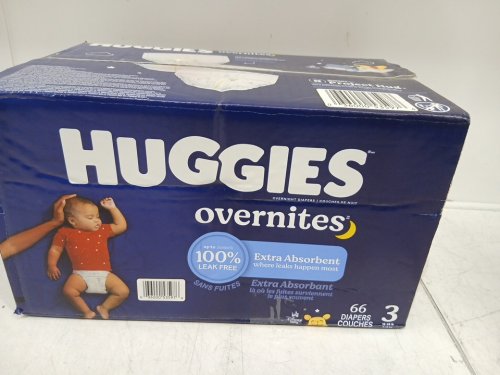 66PK HUGGIES OVERNITES NIGHT TIME DISPOSABLE DIAPERS - SIZE 3 - disney WINNIE THE POOH (model: 53597) image 2