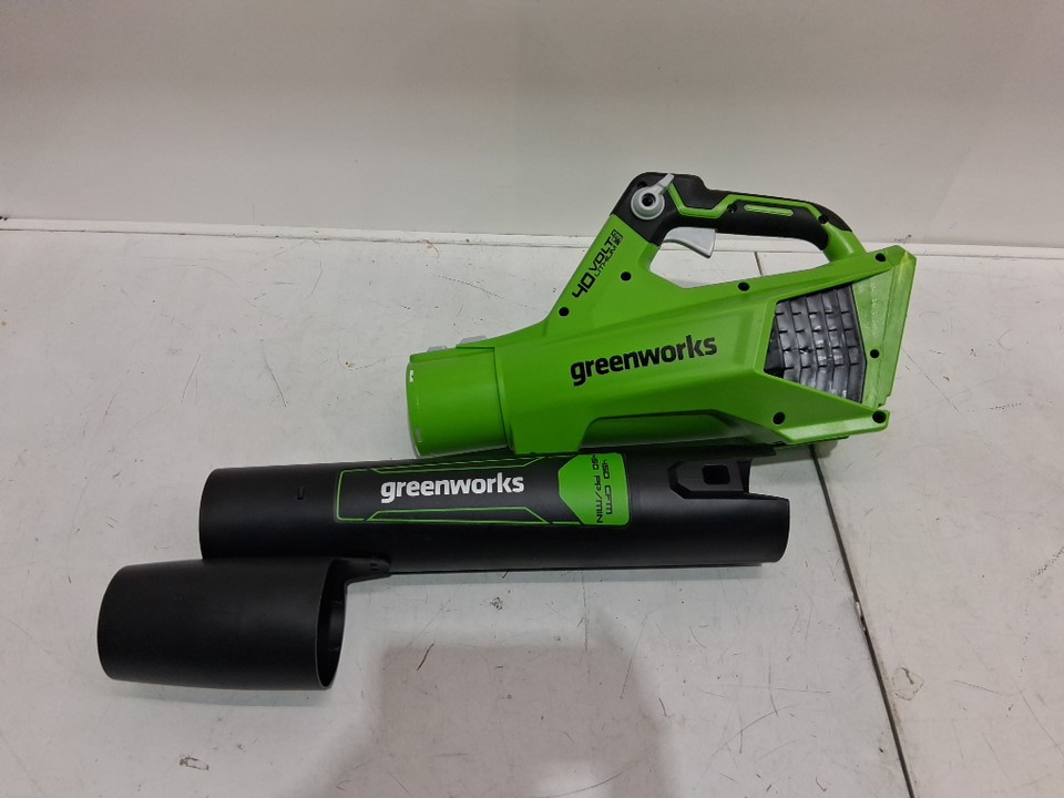 GREENWORKS CORDLESS JET LEAF BLOWER *tool only* - 40V / 125MPH / 450CFM - GREEN (MODEL: blf346) image 3