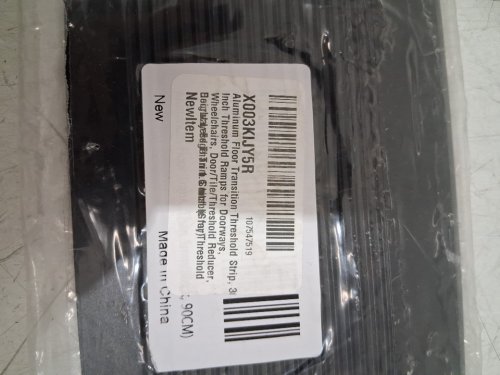 ALUMINUM FLOOR TRANSITION THRESHOLD STRIP - 36" - BLACK image 3