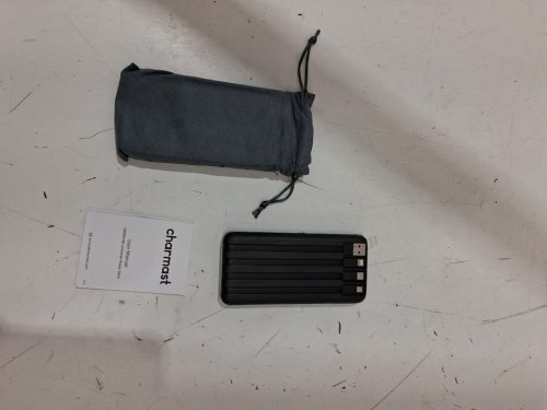 CHARMAST POWER BANK WITH BUILT IN CABLES - 10000 MAH - 5 3/4" - BLACK (MODEL: W1148) image 4