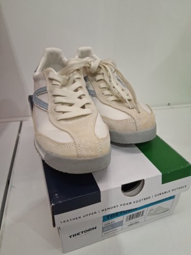 women's tretorn hailey jogger sneakers - size 10 - white/blue (style : 1880382) image 2
