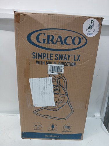 GRACO SIMPLE SWAY LX SWING MULTI-DIRECTIONAL SEAT - hutton/grey/white (MODEL: 2143050) image 3