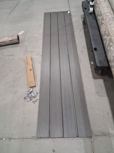 4pk LEADVISION REVERSIBLE COMPOSITE WOOD DECK BOARD SET - 96" X 5"7/16" - GREY & TEAK (MODEL: LV-4000/1885794) image 6