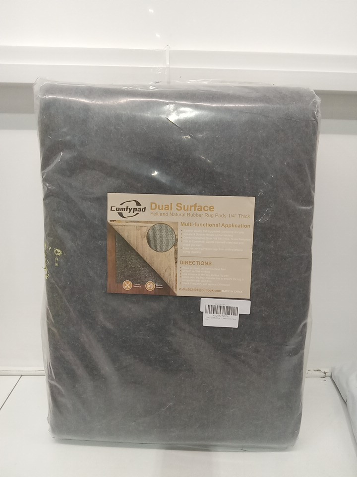 COMFYPAD FELT RUG PAD - nonslip rubber padding FOR ALL FLOORS - 6FT X 9FT - grey image 4