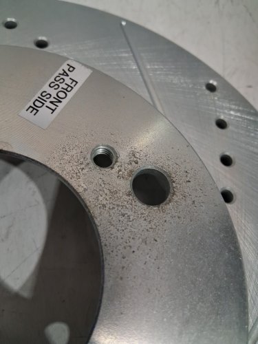 2PC power stop  Cross Drilled and Slotted Performance Brake Rotor - for select makes and models - (model: JBR528XR / JBR528XL) image 7