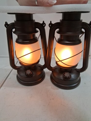 DUAL MODE OUTDOOR LED SOLAR LANTERN - 14.37"X5.31" - BROWN (MODEL : T00014) image 4