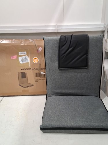 FASTMOMENT Adjustable AND PORTABLE Floor Chair with Back Support - 330LB MAX - GREY image 4