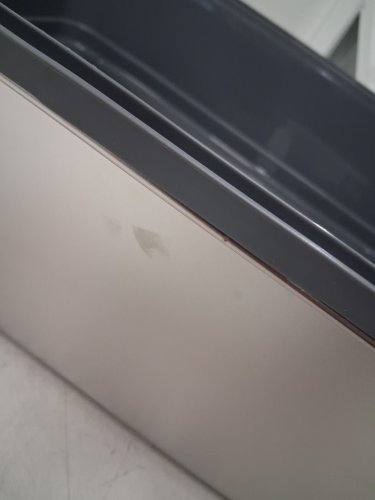 MEOW!! STAINLESS STEEL CAT LITTER BOX - LARGE (23.5"X10.9" - GREY image 4