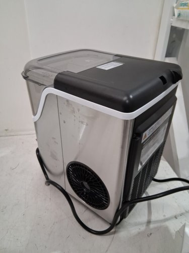 EUHOMY PEARL L1 PORTABLE NUGGET ICE MAKER COUNTERTOP - 35 LBS CAPACITY - STAINLESS STEEL (MODEL: IM013-NSI-CAEH) image 4