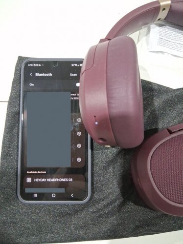 Heyday Active Noise-cancelling Bluetooth Wireless Over-Ear Headphones - Dark Cherry - (Model: 008 07 7817) image 5