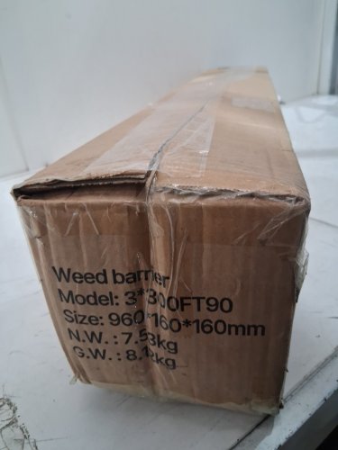 vevor premium weed barrier fabric - 3ft x 300ft (model: 3*300ft90) image 3