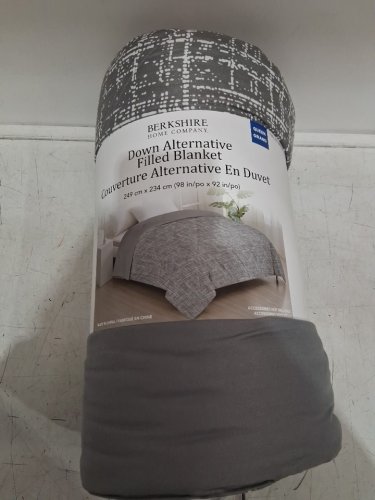 Berkshire Home Company Down Alternative Filled Blanket - queen - grey (model: 8963504) image 2