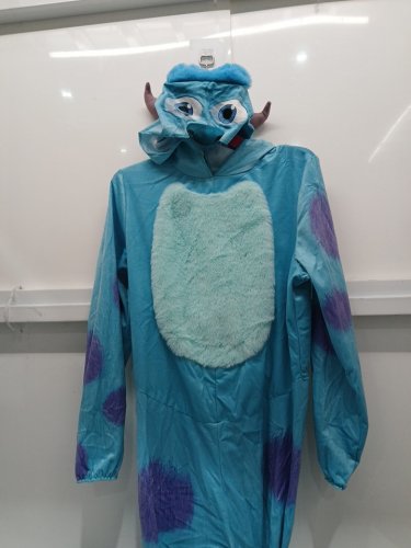 Kid's Monsters Inc Classic Sulley Jumpsuit Costume - LARGE 10-12 - BLUE image 2