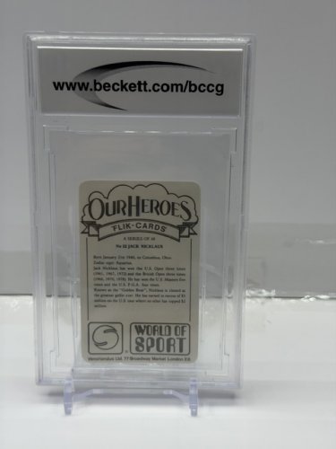 BECKETT BCCG GRADED 10 MINT 1979 VENORLANDUS JACK NICKLAUS #22 CARD image 4