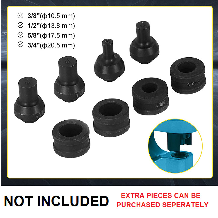 HYDRAULIC HOLE PUNCHING TOOLFOR IRON PLATE/COPPER BAR/ALUMINUM/STAINLESS STEEL - 310KN/31T PUNCHING FORCE (MODEL: CH-60) image 2