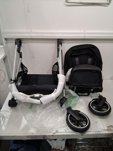 Cybex Gazelle S 2 Modular Double Stroller for Infant, Includes Detachable Shopping Basket, Over 20+ Configurations - Silver Frame with Moon Black Seat - (model: ‎522004813) image 5