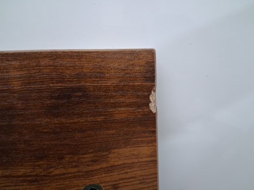 Wooden Modern Small Computer Desk - 32" X 20" X 30" - Rustic Brown (Model: GDZ-31IN-RUST-CA1) image 4