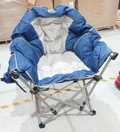 BPS XL PADDED CLUB CHAIR - 500lbs cap - BLUE/GREY (MODEL: FC-332XL/3491209) image 3