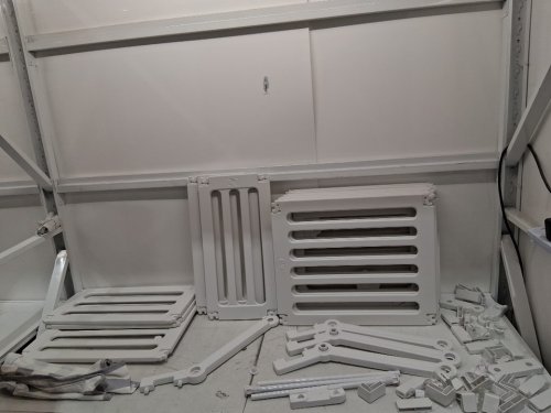 10PC RAXIPET ACRYLIC DOG PLAYPEN WITH A ROOF - WHITE image 3