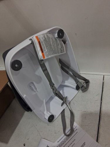 INGENUITY SMARTCLEAN TODDLER BOOSTER SEAT - 33LBS CAPACITY - WHITE/SLATE GREY (MODEL: 11786/11787-WW) image 4