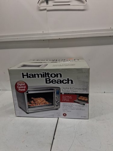Hamilton Beach Large 6-Slice Digital Display Countertop Convection Toaster Oven with Rotisserie - Stainless Steel (MODEL: 31190C) image 4