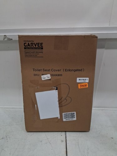 GARVEE ELONGATED SOFT CLOSE EASY CLEAN PLASTIC TOILET SEAT - 19" - WHITE - (MODEL: PHO_11GXK800) image 2