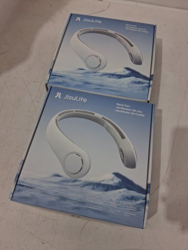 2PK JISULIFE rechargeable cooling Neck Fans - WHITE (MODEL: 2789239) image 2