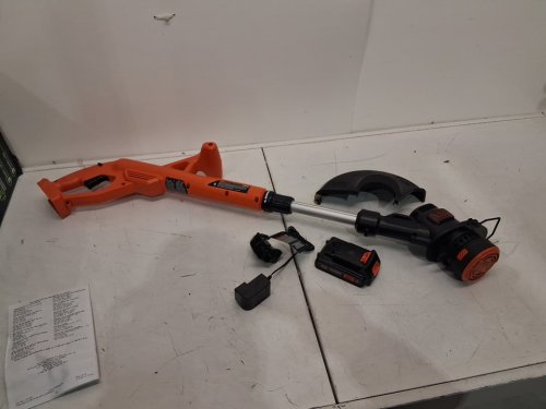 BLACK+DECKER STRING TRIMMER/EDGER - 10" - BLACK/ORANGE (MODEL: LST201-ca) image 3