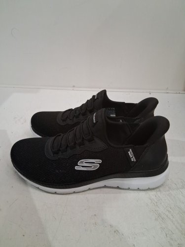 women's sketchers Slip-Ins Ultra Flex 3.0 Smooth Step Sneaker - 7 - black / teal - (style: 7482107) image 3