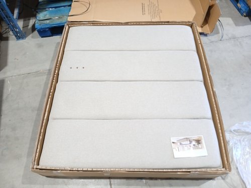 Northridge home marlow lane bed frame with oversized headboard - queen - grey (model: 1854813/D-B272Q-074) *2 BOX ITEM* image 4