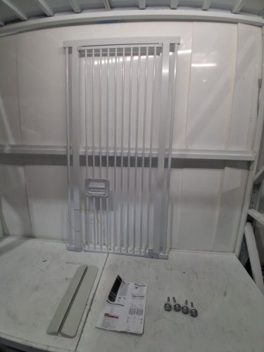 MESTUEL Extra Tall Metal Walk Through Pet Cat/Dog Gate - 27.5" x 55" - White (Model: CG-140) image 4