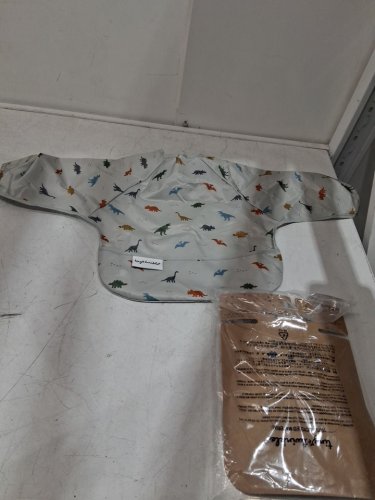 TINY TWINKLES MESS-PROOF FULL SLEEVE BIBS - 6-24 MONTHS - DINOSAURS image 2