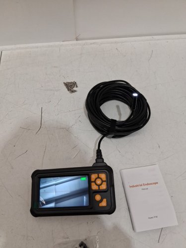 lightswim Industrial HD Digital Borescope endoscope Inspection Camera - 1080P hd, 4.3" IPS, IP67 Waterproof, 8 LED Lights 16.5ft Semi-Rigid Cable - black (model: p100) image 4