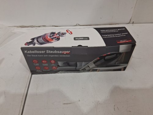 cordless handheld vacuum cleaner  2000mah - black/red image 2