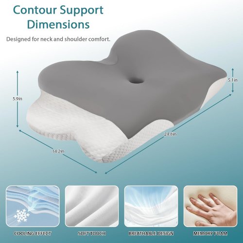 Broivira Cervical Memory Foam Pillow image 2