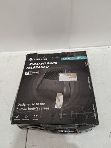 AERLANG Cordless Back and Neck Massager with Heat Shiatsu - black (model: BK02) image 2