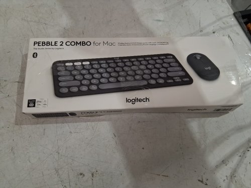Logitech Pebble 2 Wireless bluetooth Keyboard and Mouse Combo - Slim, Quiet and Portable, Bluetooth, Easy-Switch, for macOS, iPadOS - Tonal graphite (model:‎ 920-012200) image 2