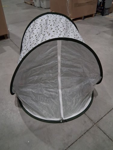 BABY MOOV COLLAPSIBLE FOLDABLE ANTI-UV TENT WITH VELCRO DOOR AND CARRY BAG - 36" X 34" X 39" - UPF 50+ - GREEN & WHITE image 3