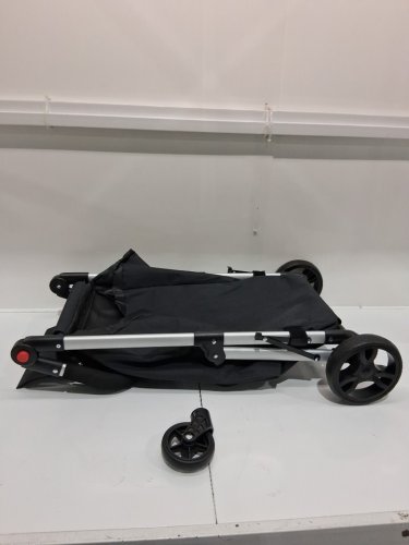 KIFFLER FOLDABLE PORTABLE COMPACT LIGHTWEIGHT lined SHOPPING utility CART - 37" x 18" x 15" - black (model: zt-008) image 3