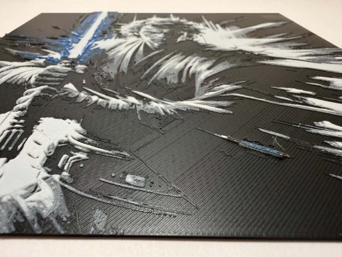 8"x8" 3D Printed- Anakin Skywalker - Star Wars - Textured Photo image 2