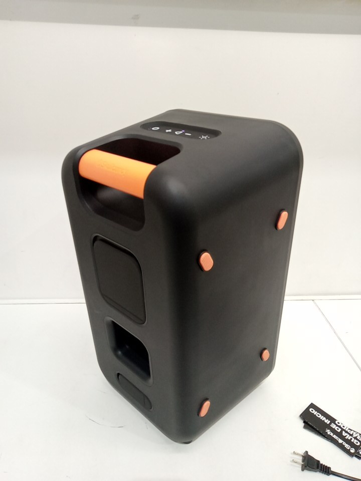 SKULLCANDY Stomp XL Wireless Bluetooth Party Speaker - Integrated Carry Handle​, IPX5 water resistance, 12-hour battery life - BLACK ORANGE (MODEL:2SKSK1851/4449801) image 5