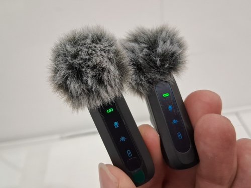 2PK WIRELESS LAVALIER MICROPHONES - TYPE-C receiver CONNECTIOn - BLACK image 4
