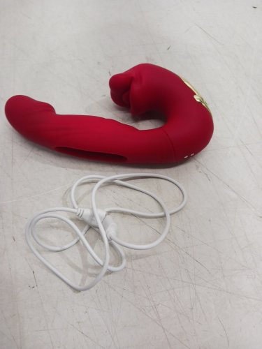 nether vibe a red lip 4 in 1 vibrater - waterproof - red image 3